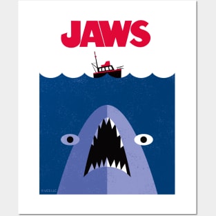 Jaws Cartoon Poster Posters and Art